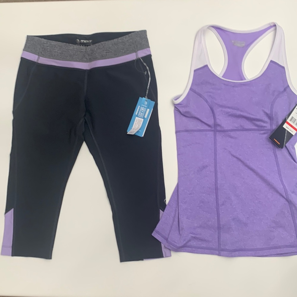 MPG Performance Head Dri Fit Workout Tank and Capri Pants